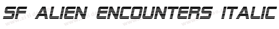 SF Alien Encounters Italic字体转换